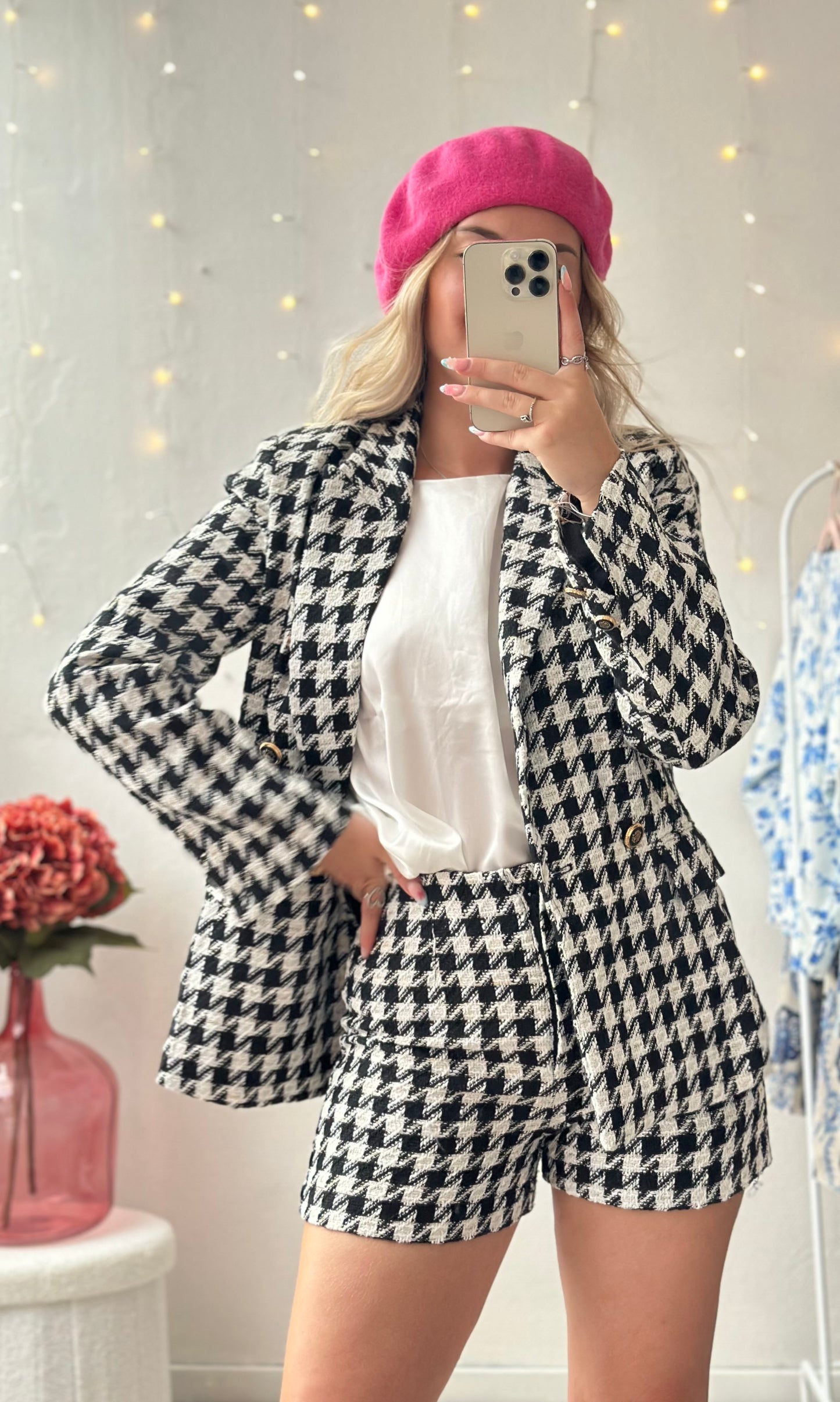 (CURVES) Blazer tweed BLAIR