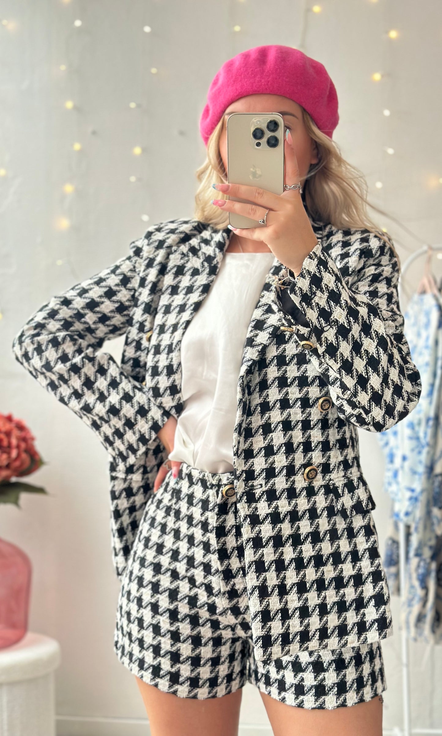 (CURVES) Blazer tweed BLAIR