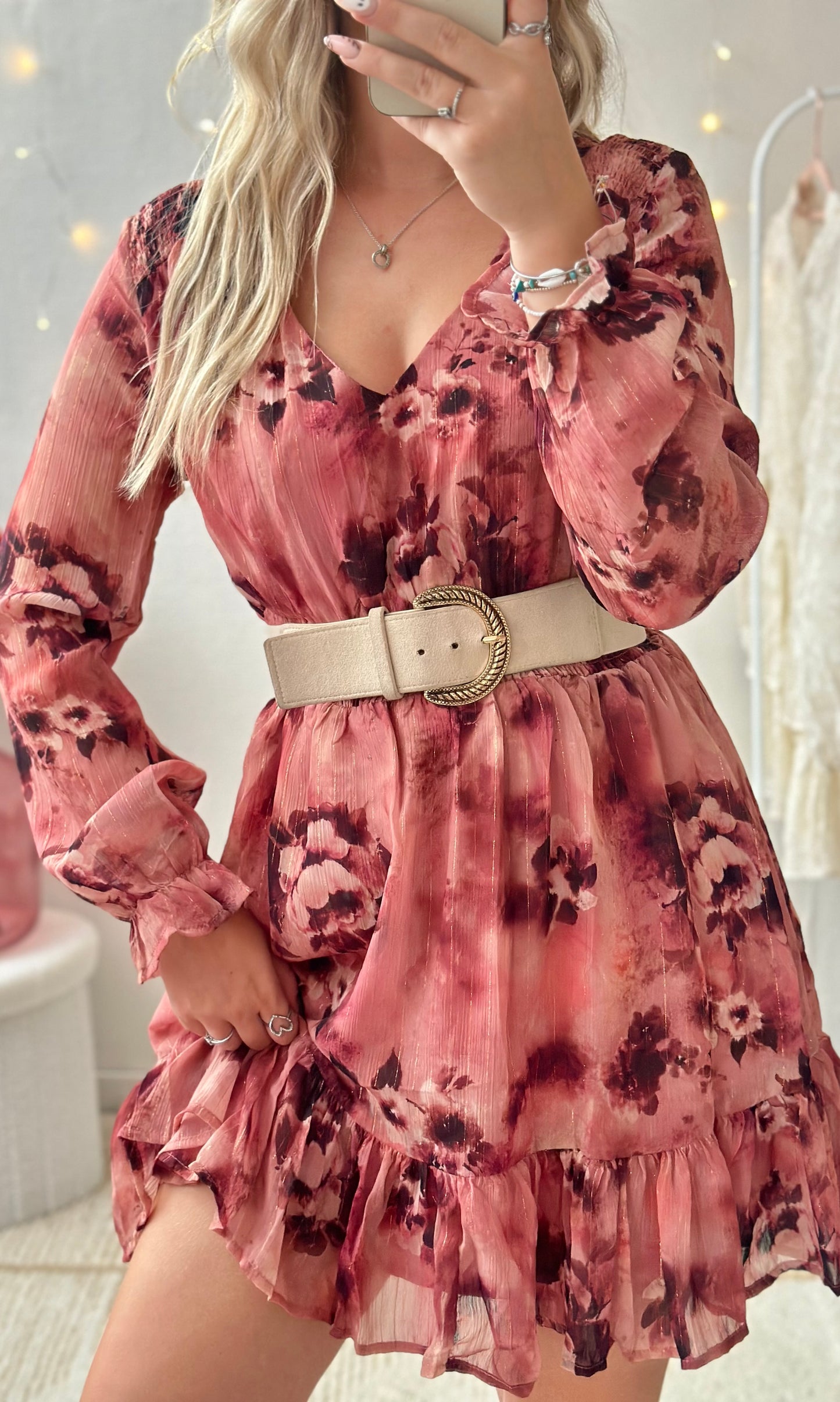 Robe courte CERISE