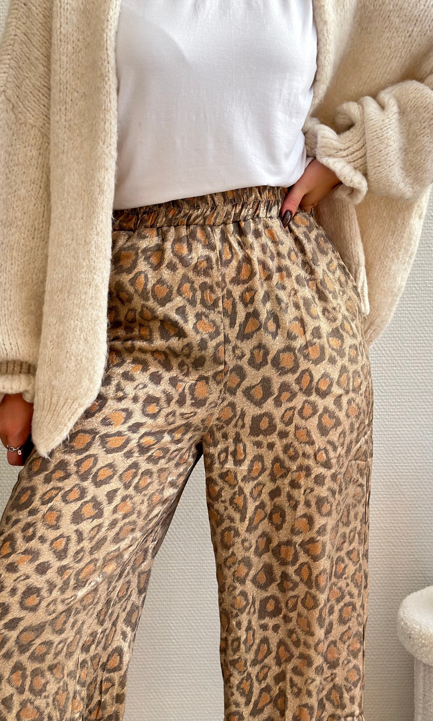 Pantalon léopard CLÉO doré