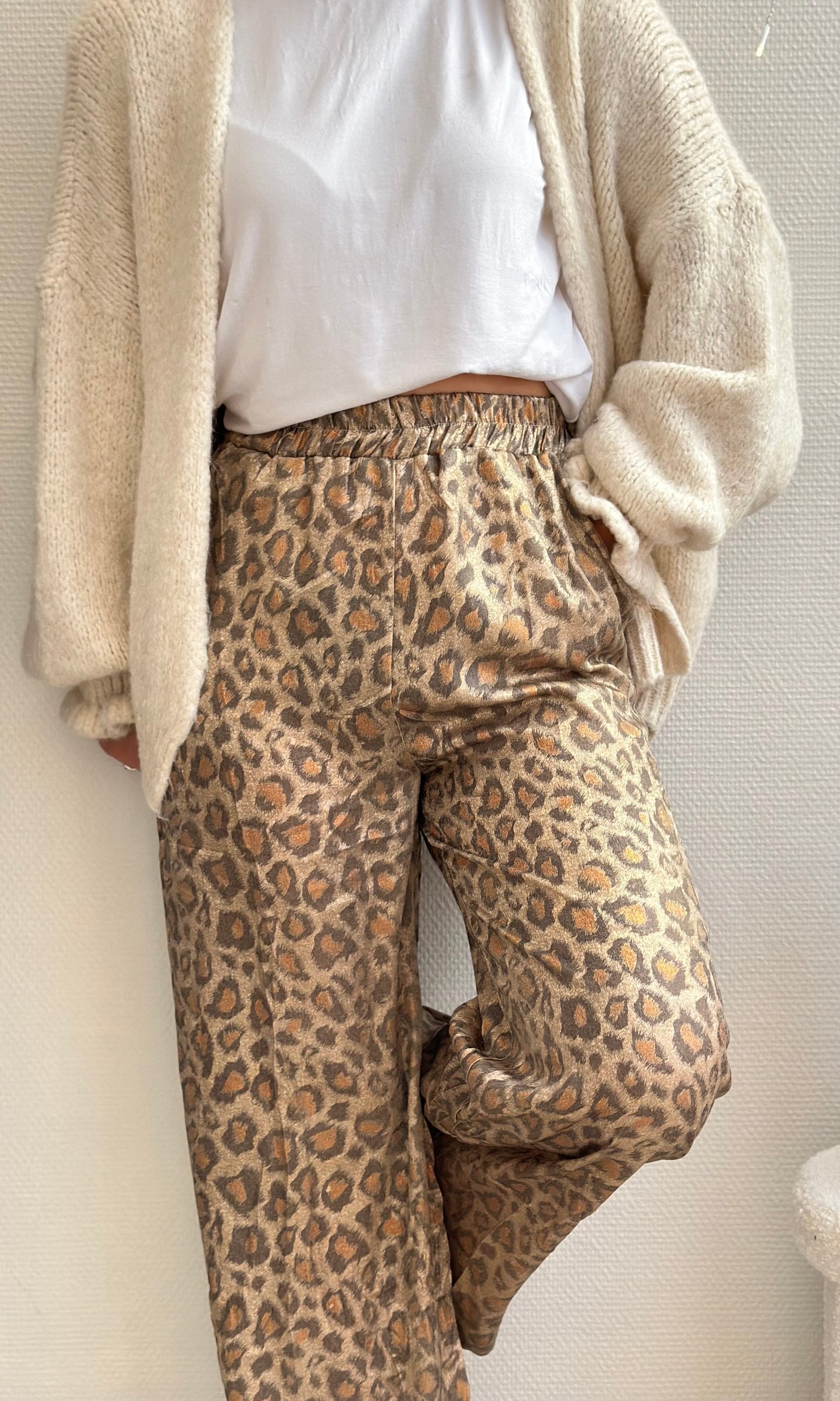 Pantalon léopard CLÉO doré