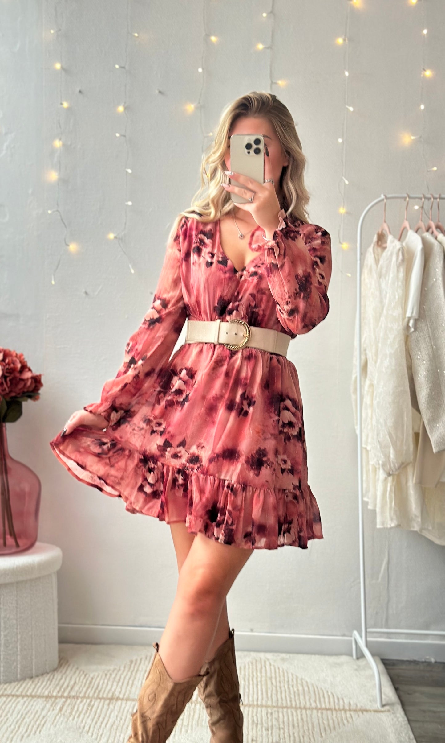 Robe courte CERISE