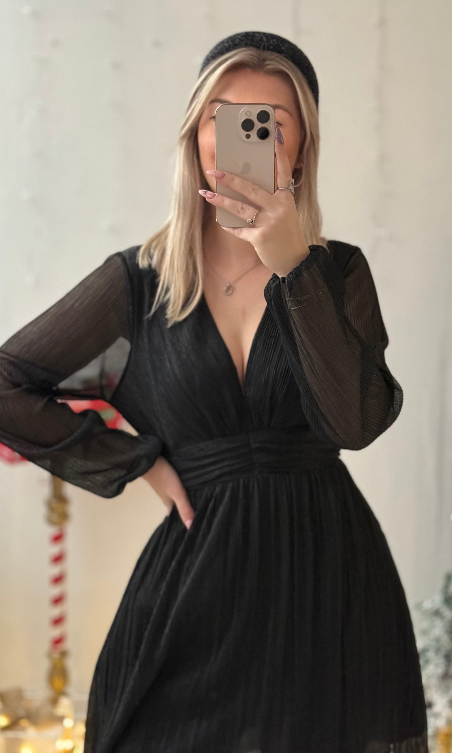 (CURVES) Robe noire AMOUR