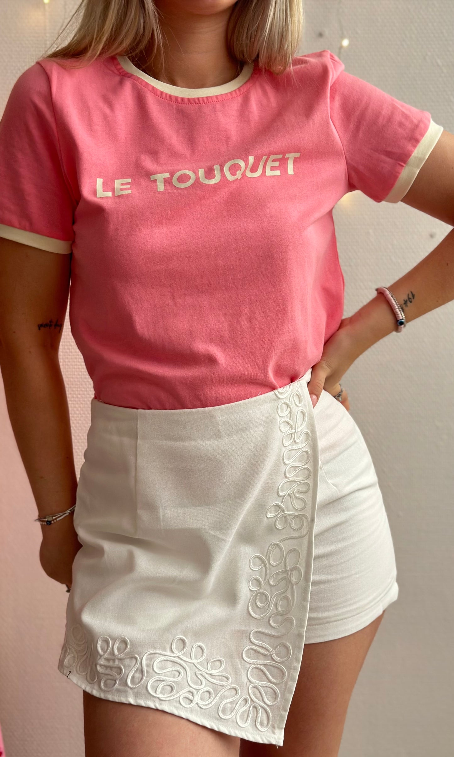 Jupe short blanche BIARRITZ