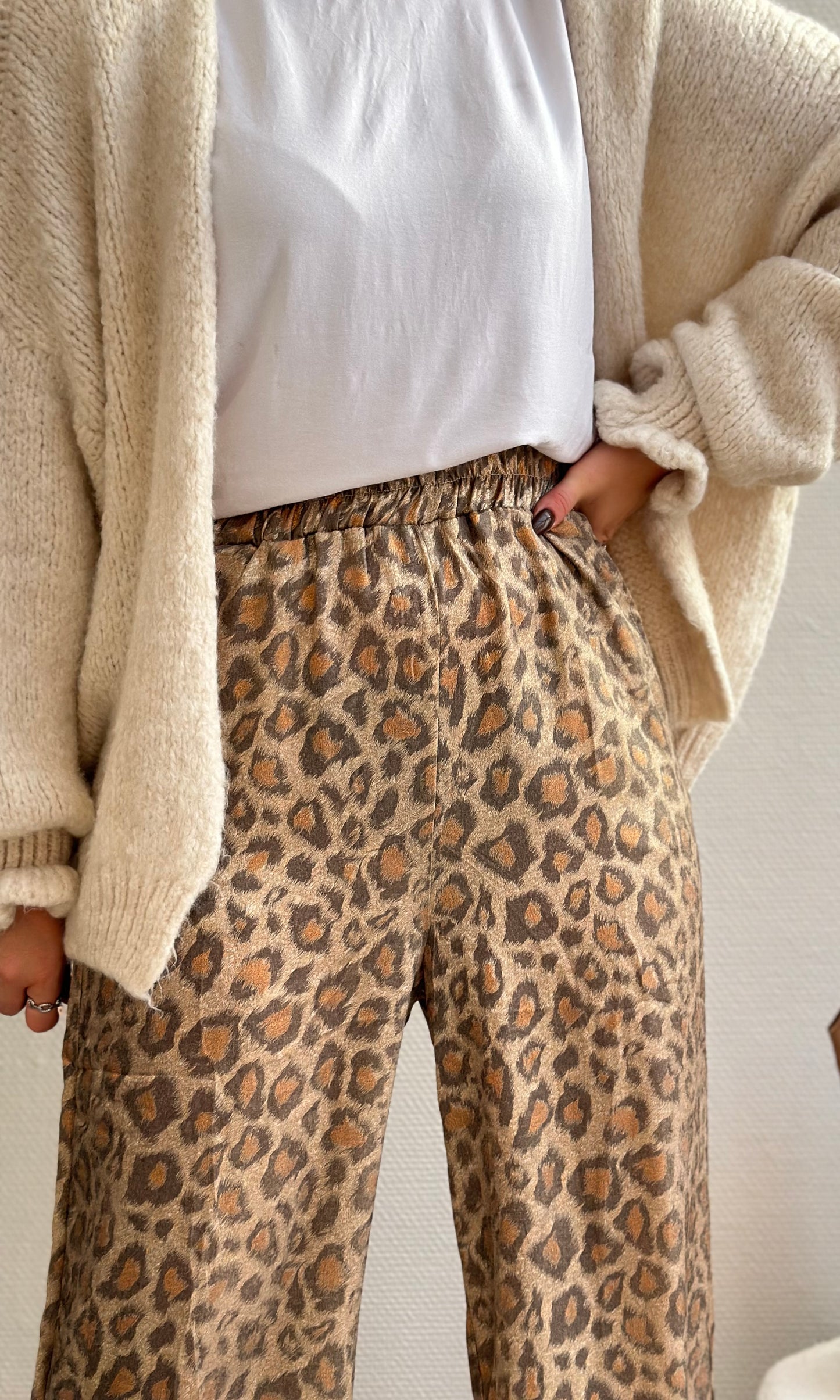 Pantalon léopard CLÉO doré