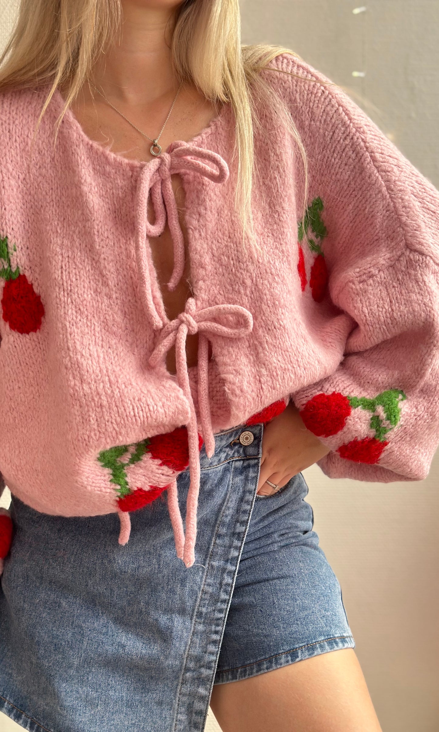 Gilet cerise CUTIE 🍒🇮🇹