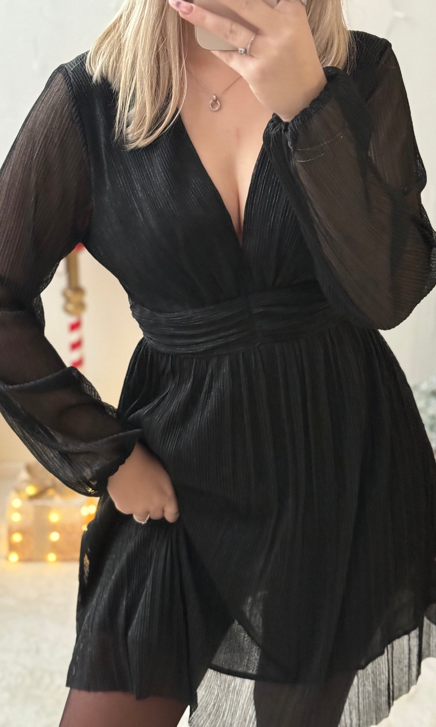 (CURVES) Robe noire AMOUR