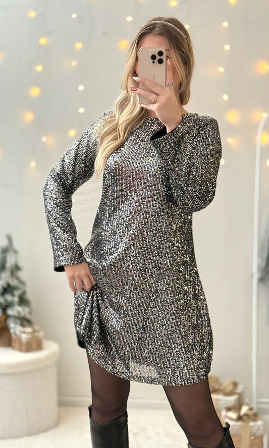 Robe sequins et noeuds MERRY