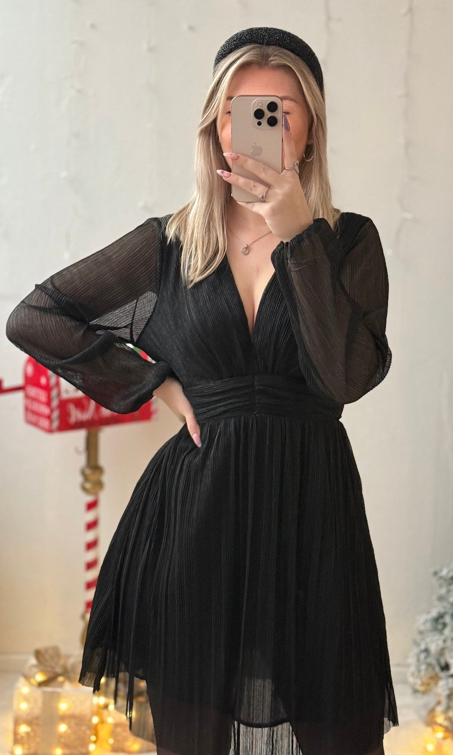 (CURVES) Robe noire AMOUR