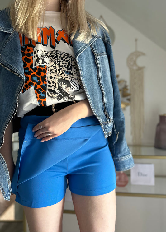 Jupe short NINA bleue